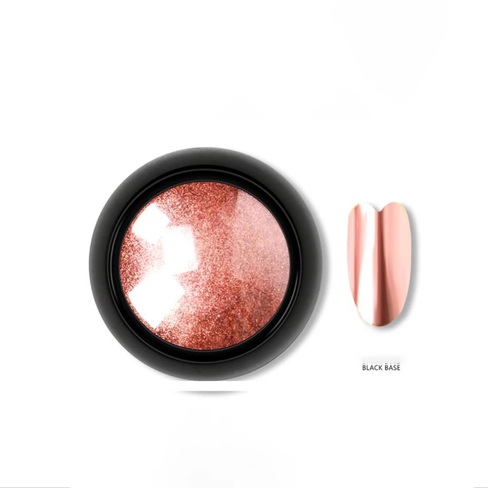 rose gold 1 шт. зеркальный блеск для ногтей титановый порошок блестки золото DIY Дизайн ногтей украшения металлические маникюрные инструменты Инструменты для украшения ногтей - Цвет: rose gold