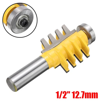 

1Pcs 1/2" Shank Reversible Finger Glue Joint Router Bit Carbide Cutter Woodworking Tool For Engraving Machine Milling Cutter