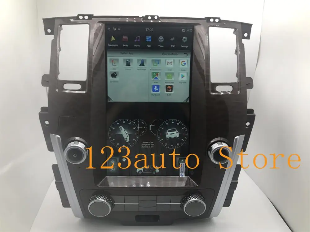 13 6 дюймов вертикальный Tesla стиль Android 9 0 Авто DVD GPS плеер naivigation для NISSAN PATROL 2010 2018