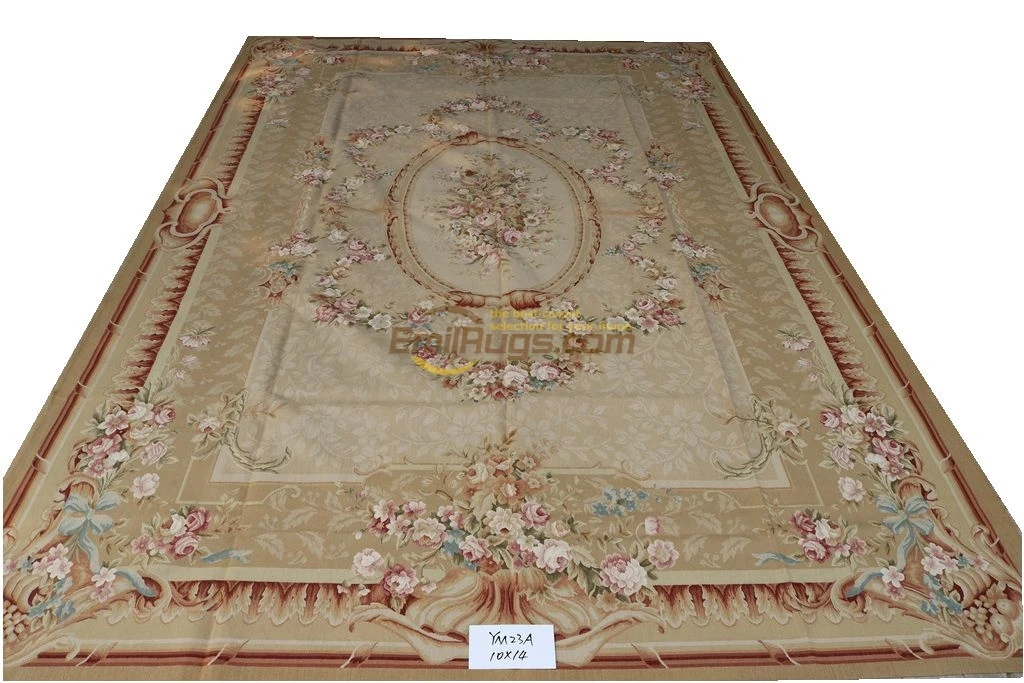 Французский aubusson ковры спальня большой дом гостиная 366 см X 488 см 12 'X 16 YM23Agc156aubyg9