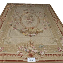 Французский aubusson ковры спальня большой дом гостиная 366 см X 488 см 12 'X 16 YM23Agc156aubyg9