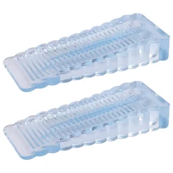Arrêts de porte de sécurité antidérapants coupe vent, retenue arrière pour maison et bureau, Anti collision, protection Anti pincement des mains pour enfants, 2 pièces 