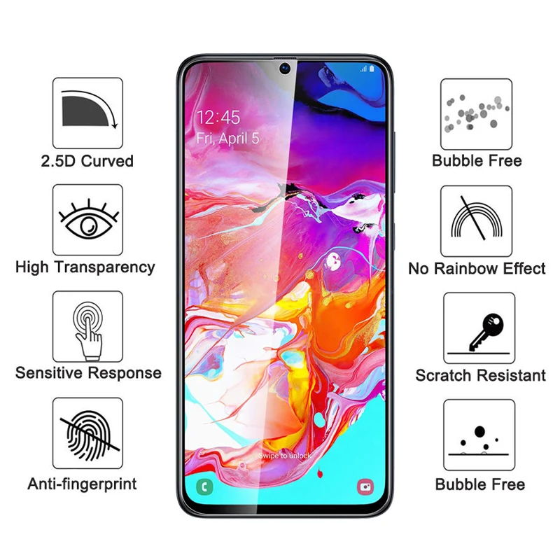 3 шт. Защитное стекло для samsung galaxy a10 a10s a20 a20s a20e a30 a30s a40 a40s a50 a50s Защитная пленка для экрана