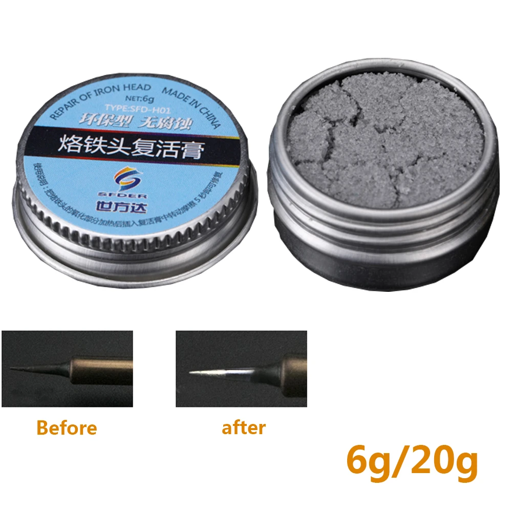 magnetic welding holder No corrosion Electrical Soldering Iron Tip Refresher Clean Paste Welding Flux Cream For Oxide Solder Iron Tip Head Resurrection soldering flux paste for electronics