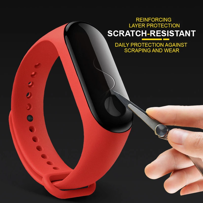 amzish Защитное стекло 20D с закругленными краями для Xiaomi mi Band 4, полноэкранное стекло для mi Band 4, защитная пленка, умные аксессуары