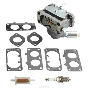 

791230 Carburetor for V-Twin 4 Cycle 20-25HP Vertical Engine LA120 LA130 MIA10632 with Gasket Spark Plug Fuel Filter N06 20