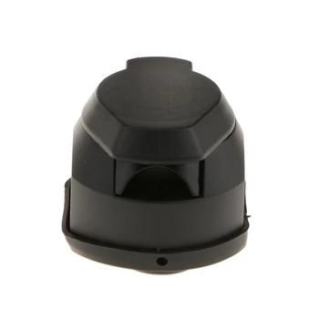 

7 Pin Trailer Socket Caravan Towbar Towing Converter Connector Black