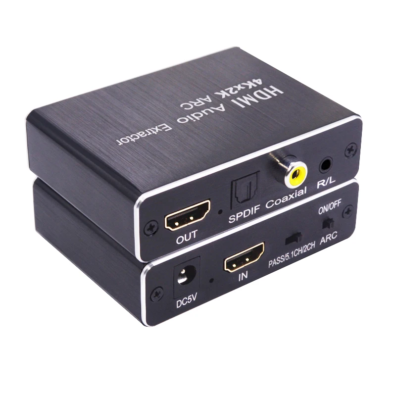 Поддержка ARC/3D/4 K x 2K ARC аудио адаптер HDMI аудио экстрактор цифро-аналоговый аудио конвертер DAC SPDIF коаксиальный RCA выход