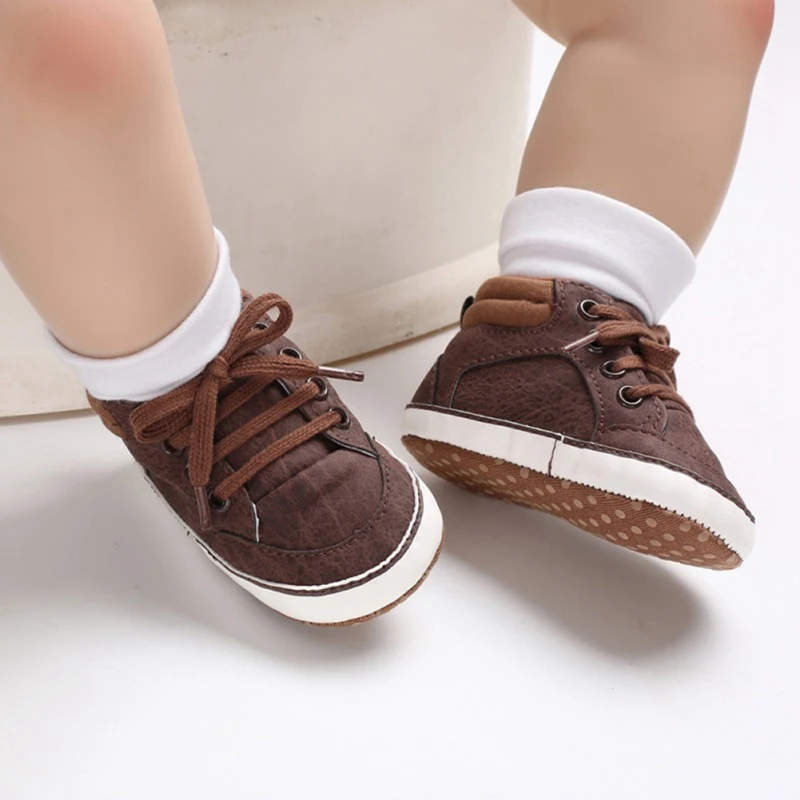 Детская обувь для малышей; обувь для новорожденных; нескользящие кроссовки с мягкой подошвой для малышей