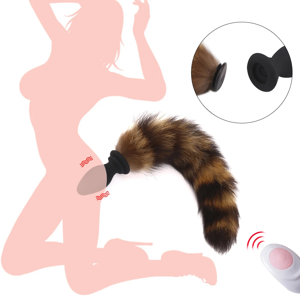 Fox Tail Butt Plug Pet Play Anal Trainers