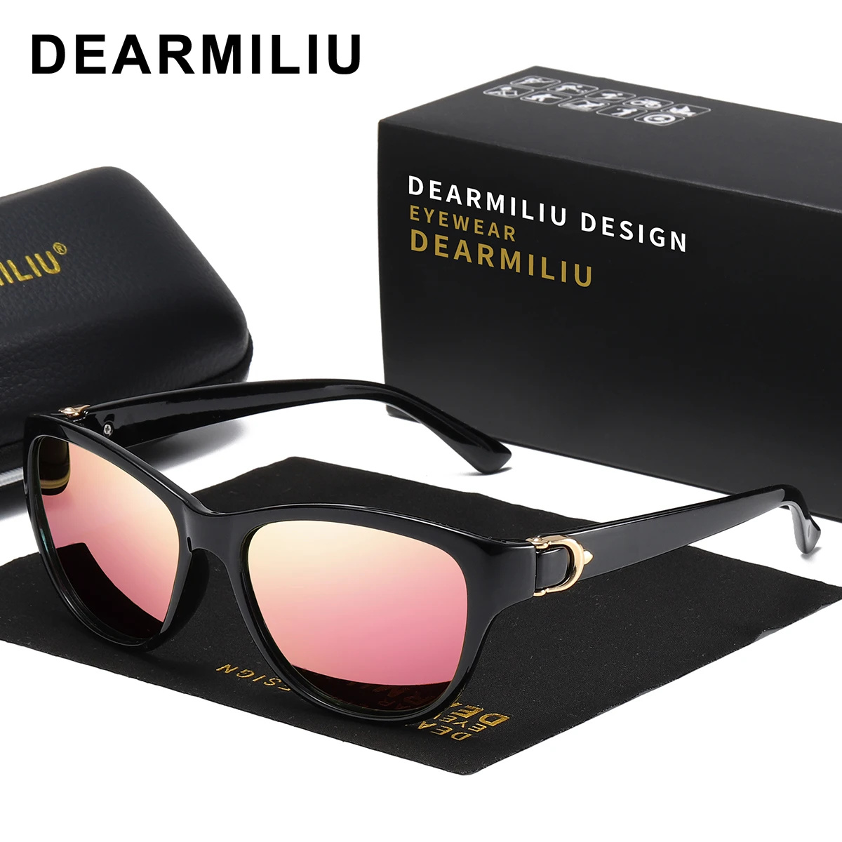 DEARMILIU, новинка, градиентные женские солнцезащитные очки, Роскошные, брендовые, дизайнерские, поляризационные, уф400, трендовые солнцезащитные очки, цветные, солнцезащитные очки A572