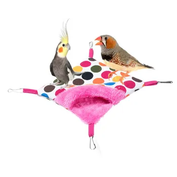 

XDouble Bunkbed Hammock Square Hanging Bed Sleeping Bag with Cave Cage Snuggle Hut Tent For Bird Hamster