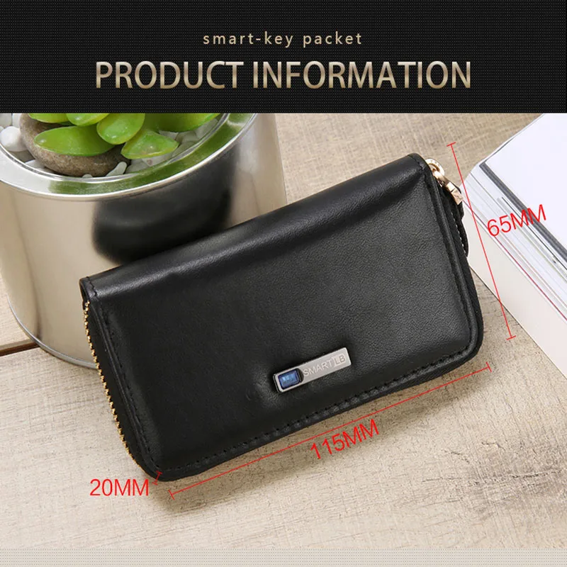 Смарт GPS запись из натуральной кожи держатель для ключей кошелек чехол сумка
