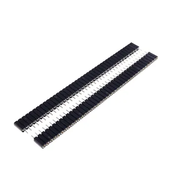 

4pcs 1x40 2.54 mm PCB Female Header Round Pin insulator 7.0mm Straight Machined Pins through hole Socket Tin IC Socket