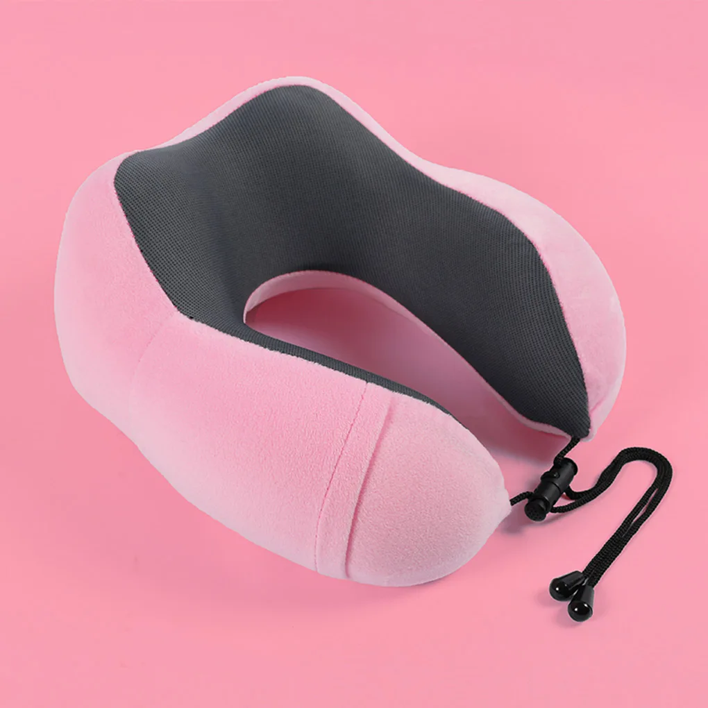 New U Shaped Memory Foam Neck Pillows Soft Slow Rebound Space Travel Pillow Solid Neck Cervical Healthcare Bedding Drop Shipping