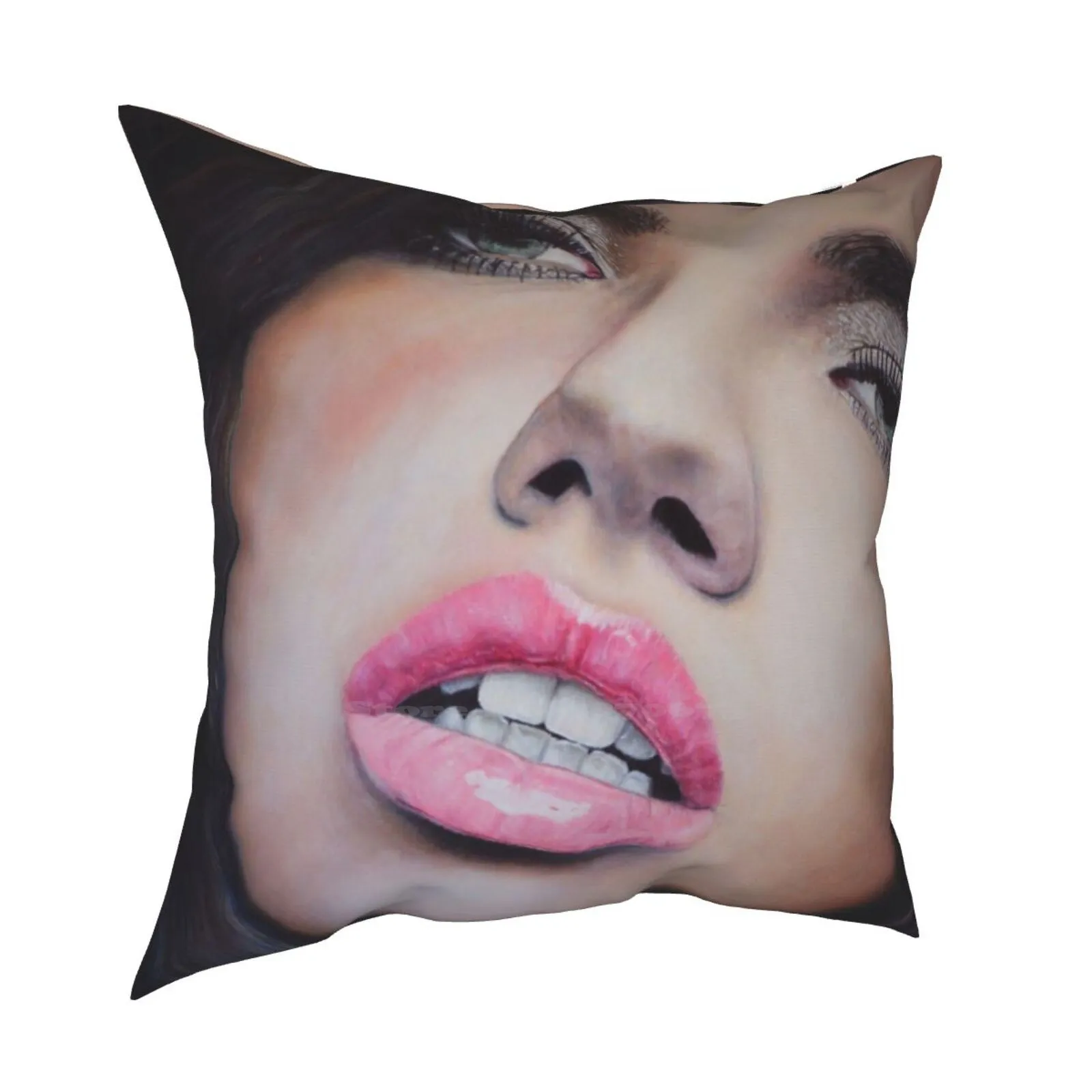 Adriana Lima Ritratto Pittura A Olio Casa Auto Divano Cuscino Federa Ritratto Modelli Donna Sexy Brasiliano Adriana Lima