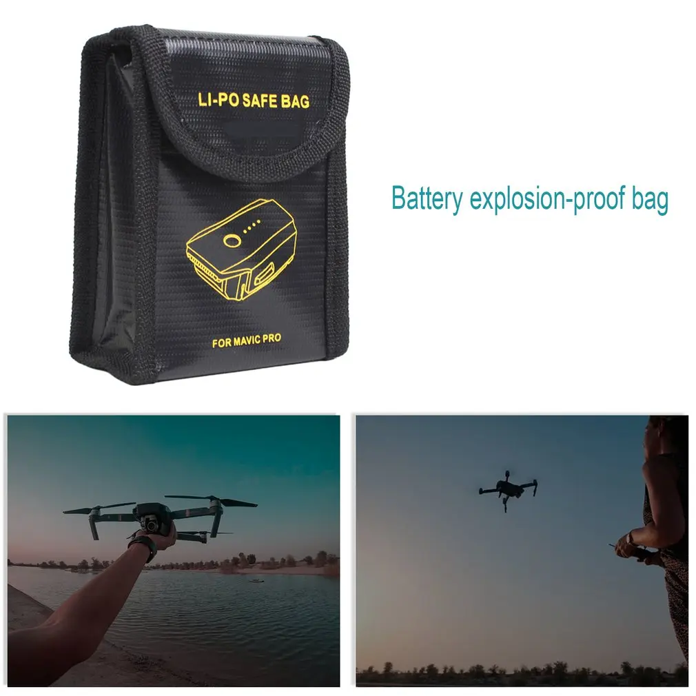 1 шт. DJI Mavic PRO Lipo батарея Взрывозащищенная безопасная сумка Mavic Pro батарея огнеупорный чехол волокно коробка для хранения протектор