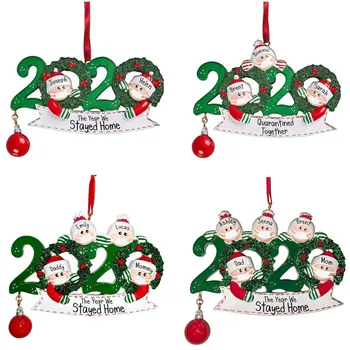 

FreeShip 1pc Personalized Survived Family 2020 Christmas Holiday Decorations-Unique Christmas Tree Ornament-Special Keepsake hot