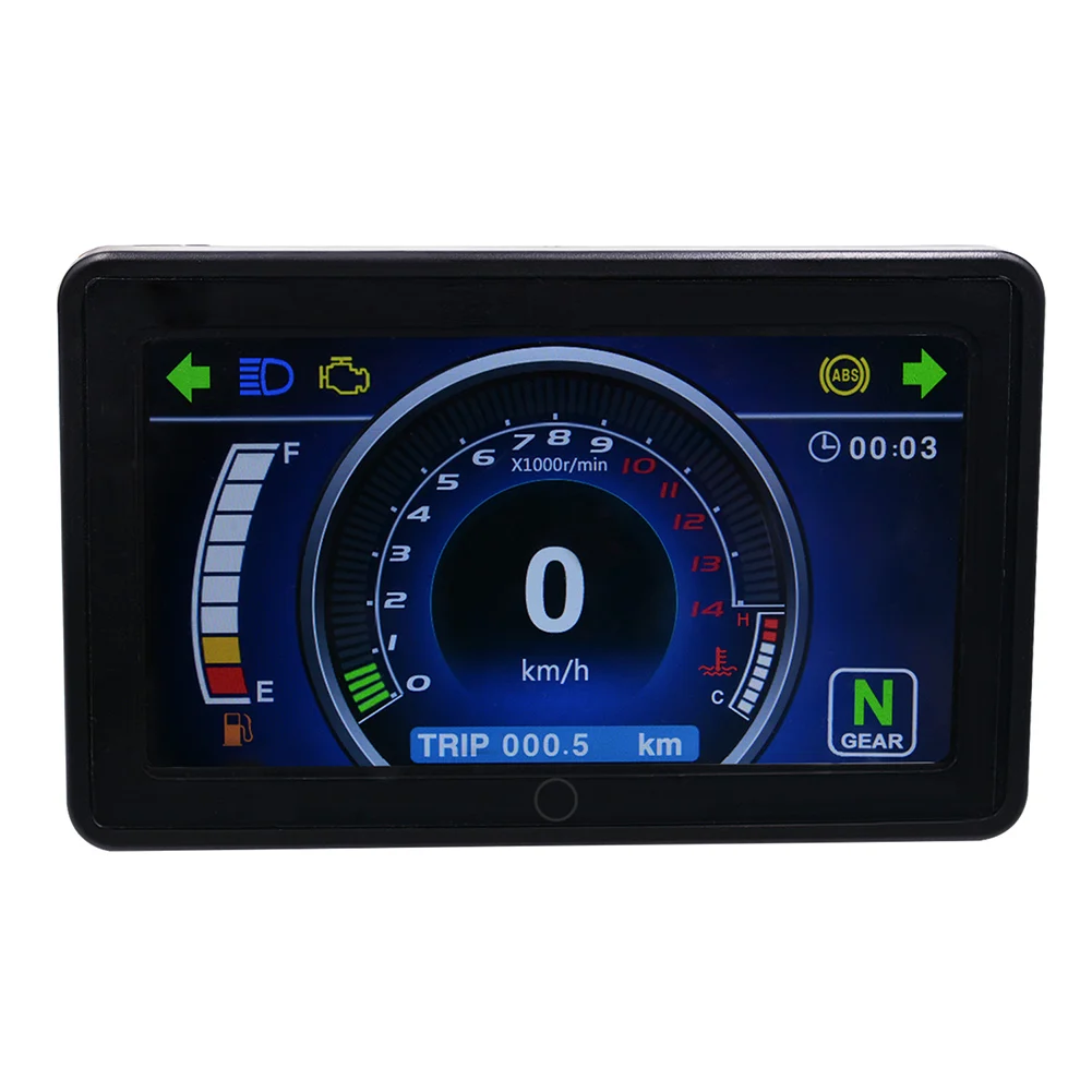 

Motorcycle LCD Speed Meter Waterproof Tachometer Odometer Multifunction Touching NJ88