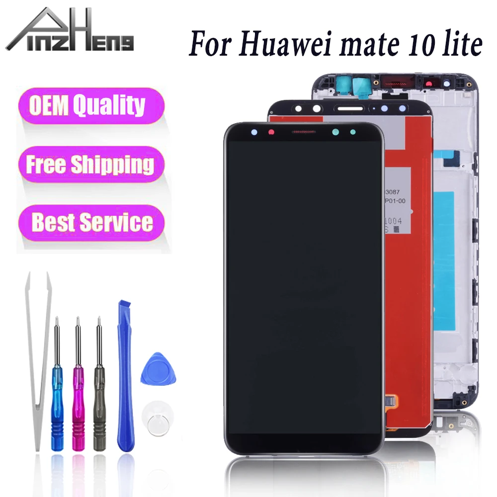 PINZHENG AAAA ЖК дисплей для Huawei Mate 10 Lite сенсорный экран дигитайзер Замена|Экраны