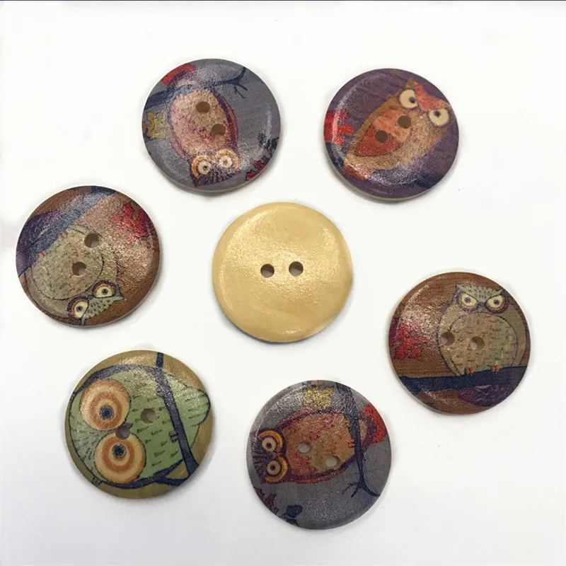 50pcs Mixed Color Large Buttons 15/20mm In Bulk for Environmental Sewing Fasteners Scrapbooking DIY Craft | Дом и сад