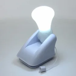 Ampoule LED portative en fil, 1 pièce, veilleuse murale auto adhésive à piles 