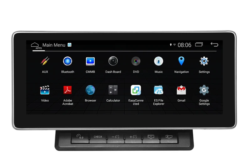 10,2" Восьмиядерный Android 9,0 Автомобильный gps Радио навигатор для Audi A6 Q7 2005- с 4G/Wifi DVR OBD зеркальное соединение