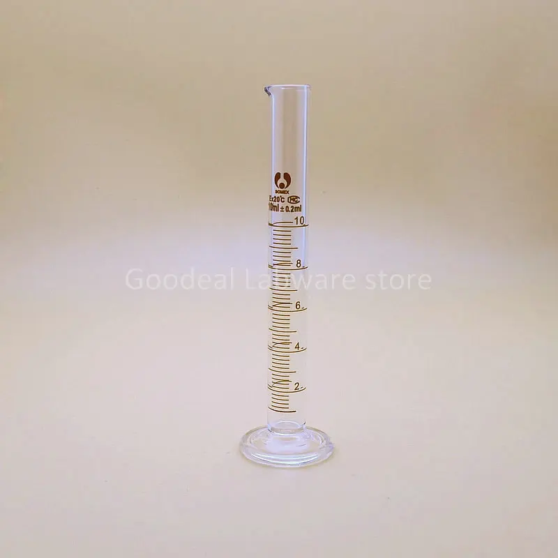 4pcs/set(10ml, 25ml, 50ml, 100ml) Laboratory Graduated Thicken Glass Measuring Cylinder Percision Measuring Tools for School