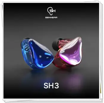 

Senhear SH3 3 BA Balanced Armature Knowles Customize Headphones DJ Monitor IP3X Hifi Music Audiophile Earphones Detachable Cable