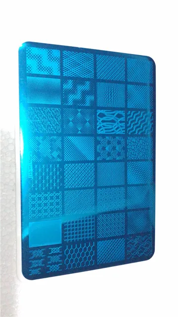 Big Size 9.5*14.5cm Nail Stamping Plates Flower/geometric shaped nail art template for DIY nail art decoration plate tools PLUS43