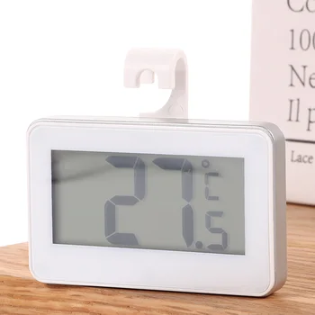 

LCD Display Fridge Digital Thermometer Refrigerator Freezer Temperature Meter Sensor Frost Alarm With Magnet Hook