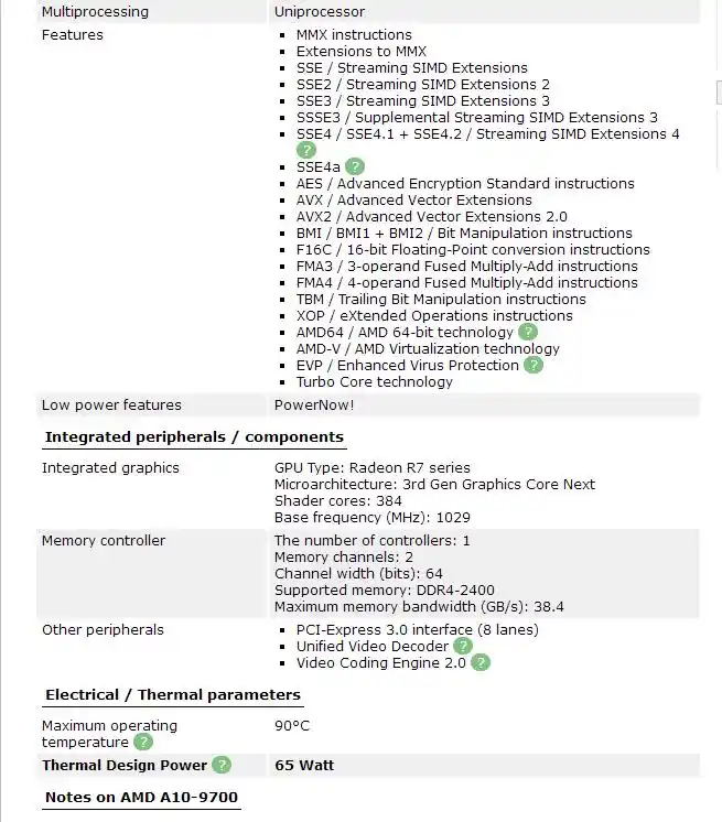 Amd A10 Series A10 9700 A10 9700 Apu Quad Core Cpu 100 Goed Werkt Pc Computer Desktop Processor 3 5ghz 65w Socket Am4 Cpu S Aliexpress