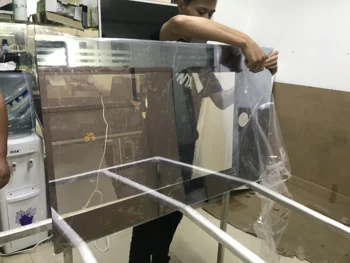 

Obeytec 23.8" view area Touch Mirror Glass, 600*800mm out dimension, 3mm cover Glass