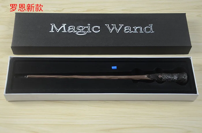 13 Harri Potter игрушки на палочках 36 см светящаяся металлическая волшебная палочка хогварт популярные подарки с подарочной коробкой Косплей настоящие Волшебные эффекты детская игрушка - Цвет: 13