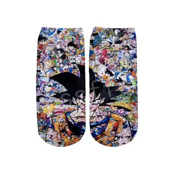 

Tessffel Drop shipping Anime Dragon Ball Super Saiyan 3DPrint Women/men/boy/girl Cartoon Harajuku New fashion Ankle socks Style5