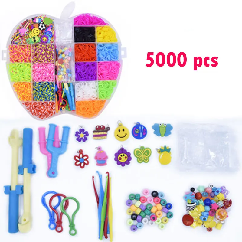 10000 шт DIY игрушка резиновый ткацкий станок набор для детей DIY браслет силиконовые резиновые ленты эластичные радужные тканые ткацкие ленты игрушки детские товары
