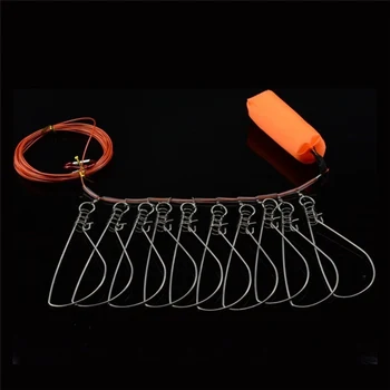 

5/10 Snap Stainless Steel Ropes Fishing Lock Buckle Stainless Steel Live Belt Float Fishing Stringer Fishing Tackle C01