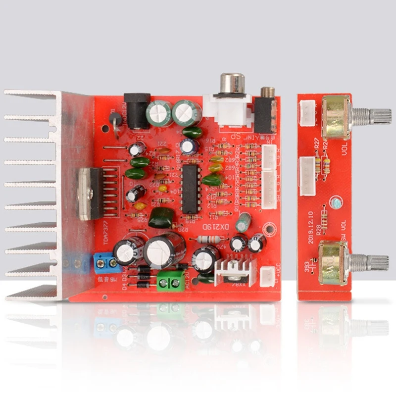 TDA7377 сабвуфер усилитель аудио Плата 38Wx3 Amplificador Mini Home Amp 2 1 канальный Hifi стерео