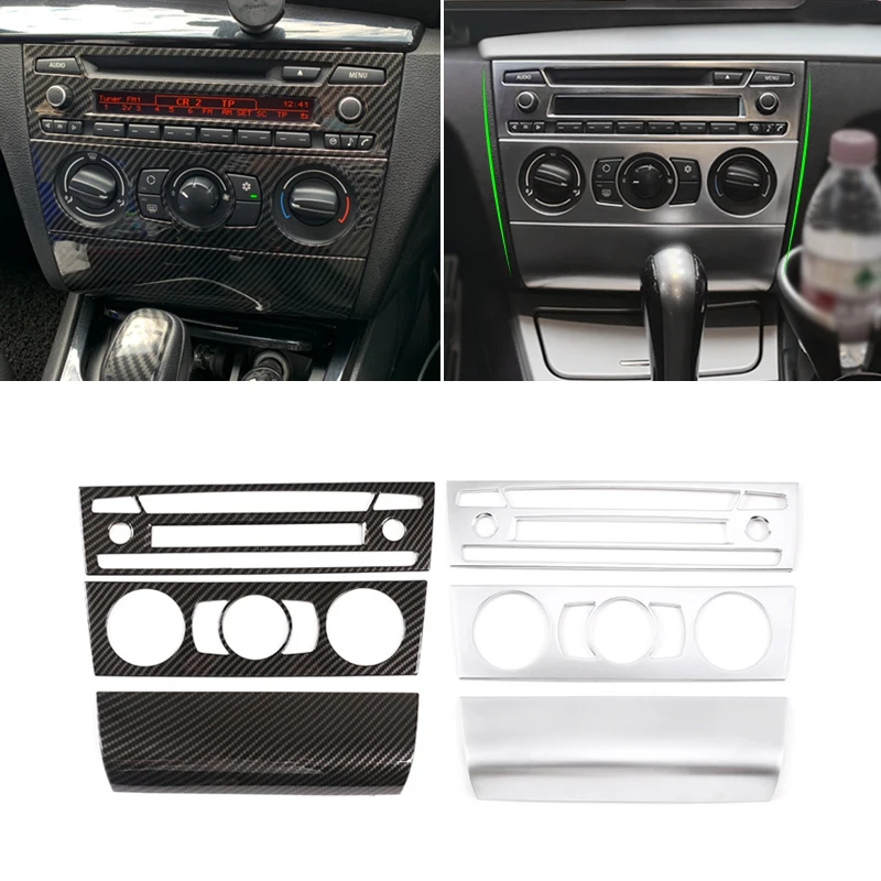 

For BMW 1 Series E81 2007 2008 2009 2010 2011 Car Carbon Texture Center Control Air Outlet Volume Adjuster Frame Cover Trim