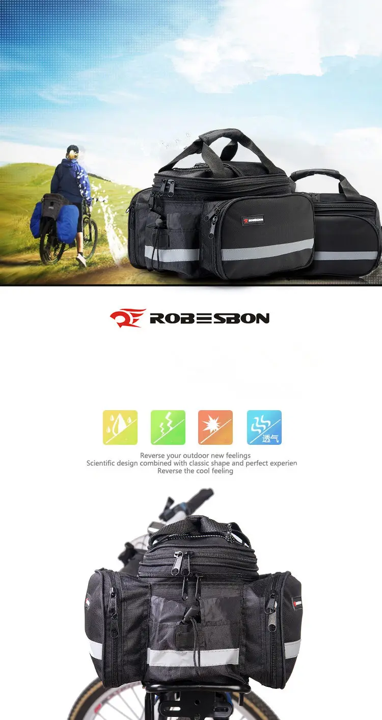Bike Carrier Bag Under Seat Cycling Bicycle Accessories Trunk Bag Shoulder Handbag Multifunction Bicycle Tail Rear Bag 4