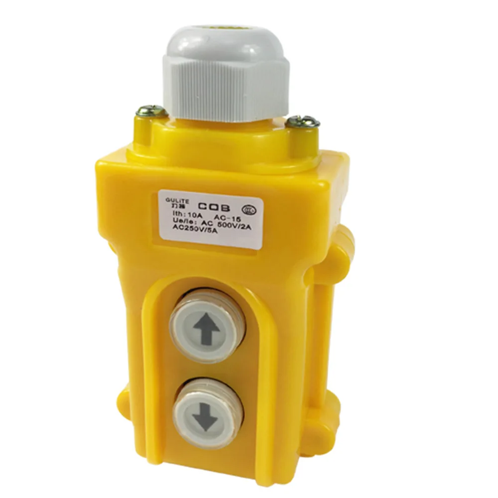GULITE COB-21P 380V 10A Waterproof Crane Direct Control Pushbutton Switch Up Down Push Button Switches COB-21 250V