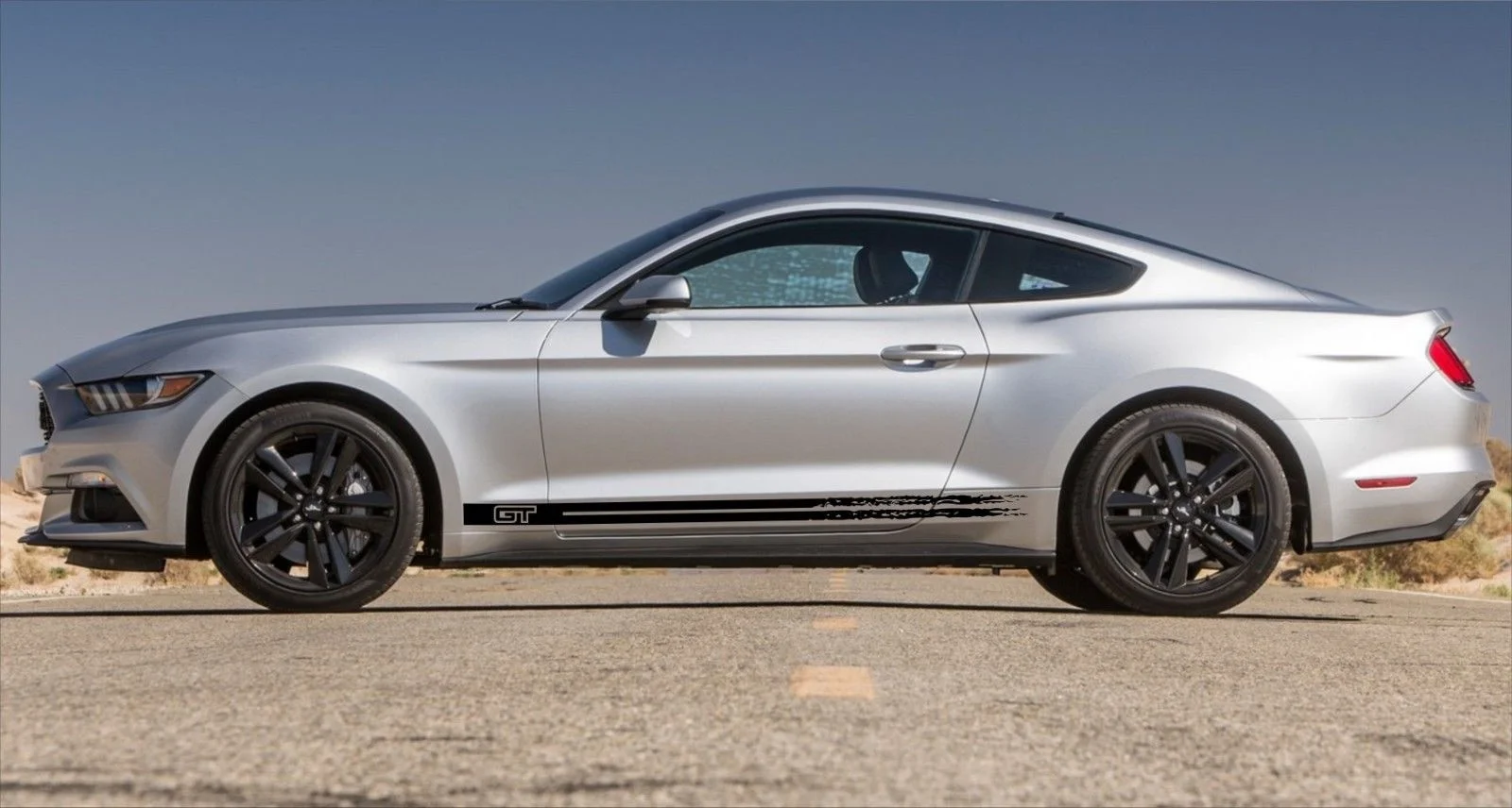 Для 2x Ford Mustang- Нижняя дверь панель GT расставание рокер виниловая наклейка полосы