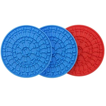 

Dog Licking Pad, Dog Washing and Dispersing Device Slow Feeder for Pet Bathing, Grooming Pet Licking Pad (3 Pieces)