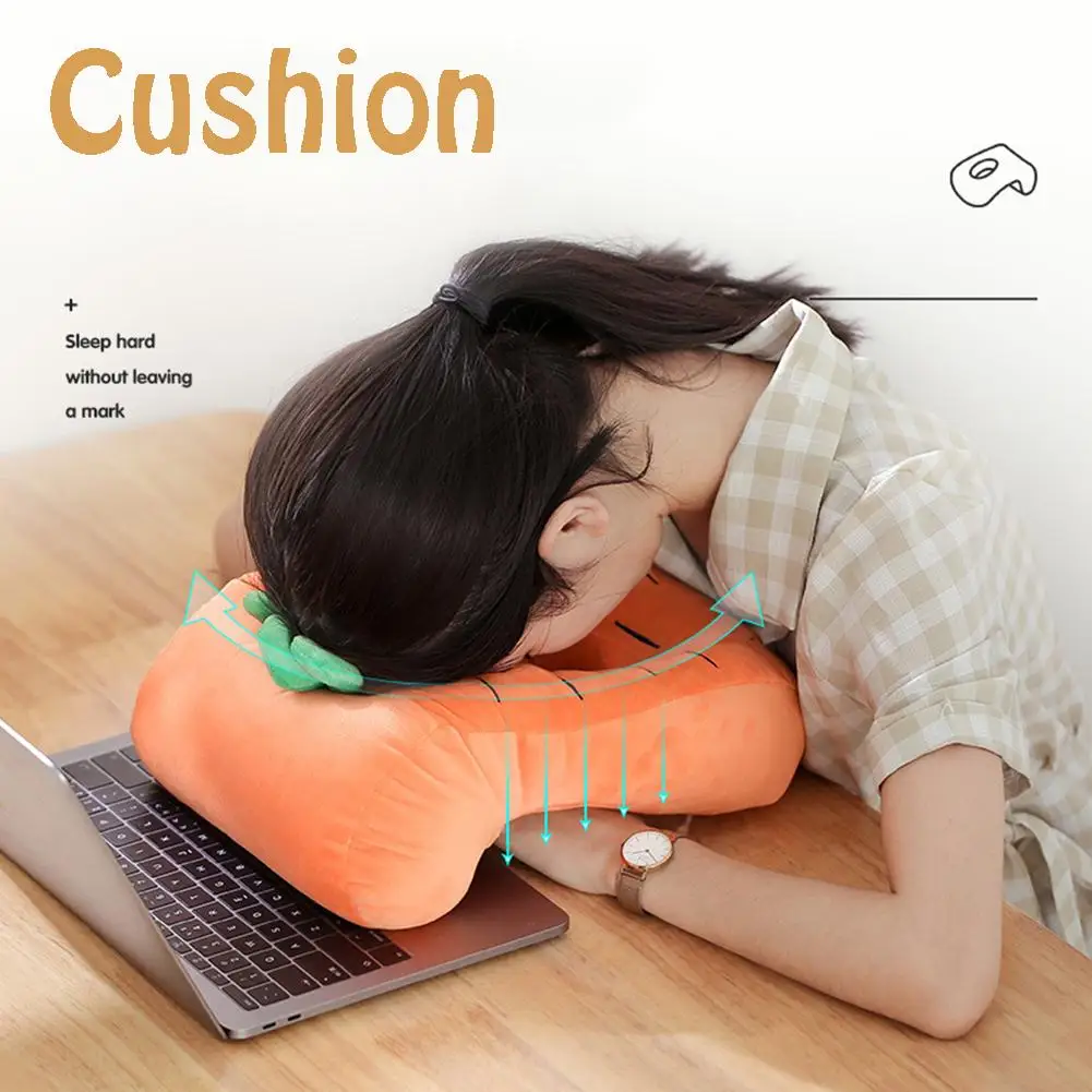 Cervical Memory Foam Noon Nap Pillow Office Table School Desk Cushion Slow Rebound Air Breathable With Hole