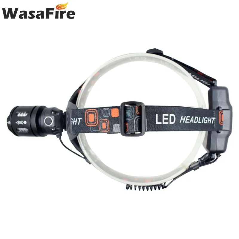 Светодиодный налобный фонарь Wasafire XHP50 перезаряжаемая светодиодная фара 10000 люмен