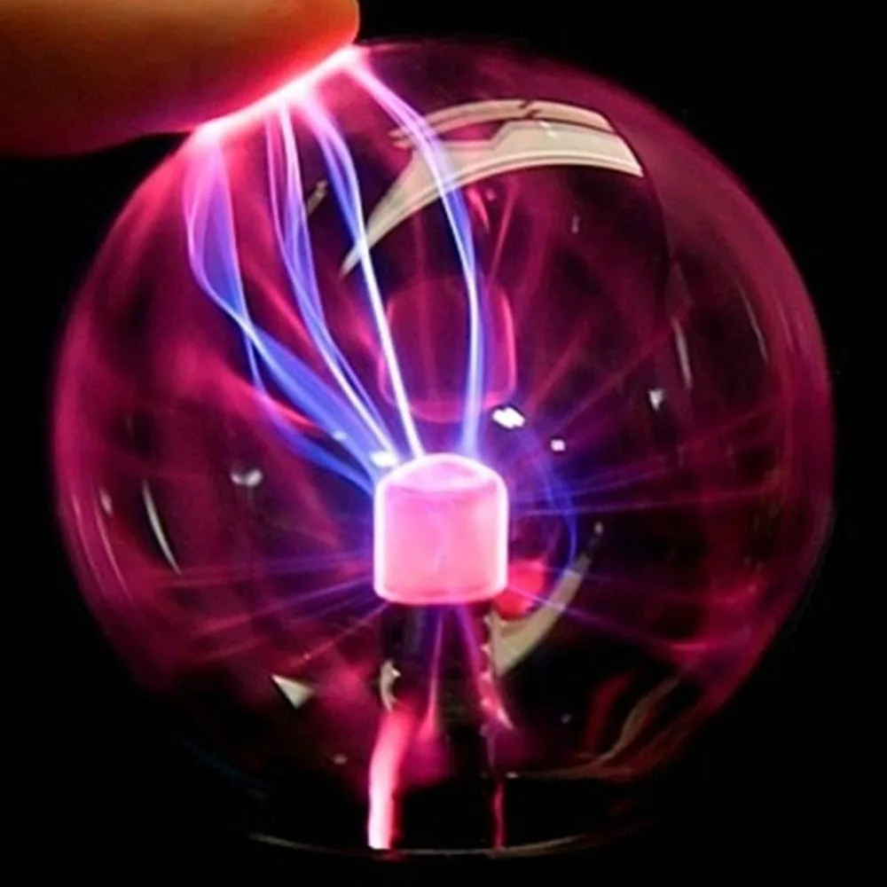 USB плазменный шар электростатический Сферический светильник Волшебная хрустальная лампа шар настольное освещение для рождественской вечеринки сенсорный светильник s