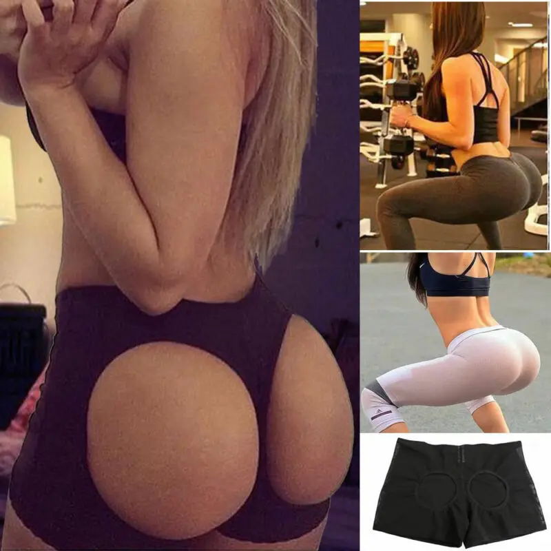 

Women Fashion New Ladies Butt Lifter Shaper Tummy Control Panties Buttocks Open Instan Boyshorts Shorts