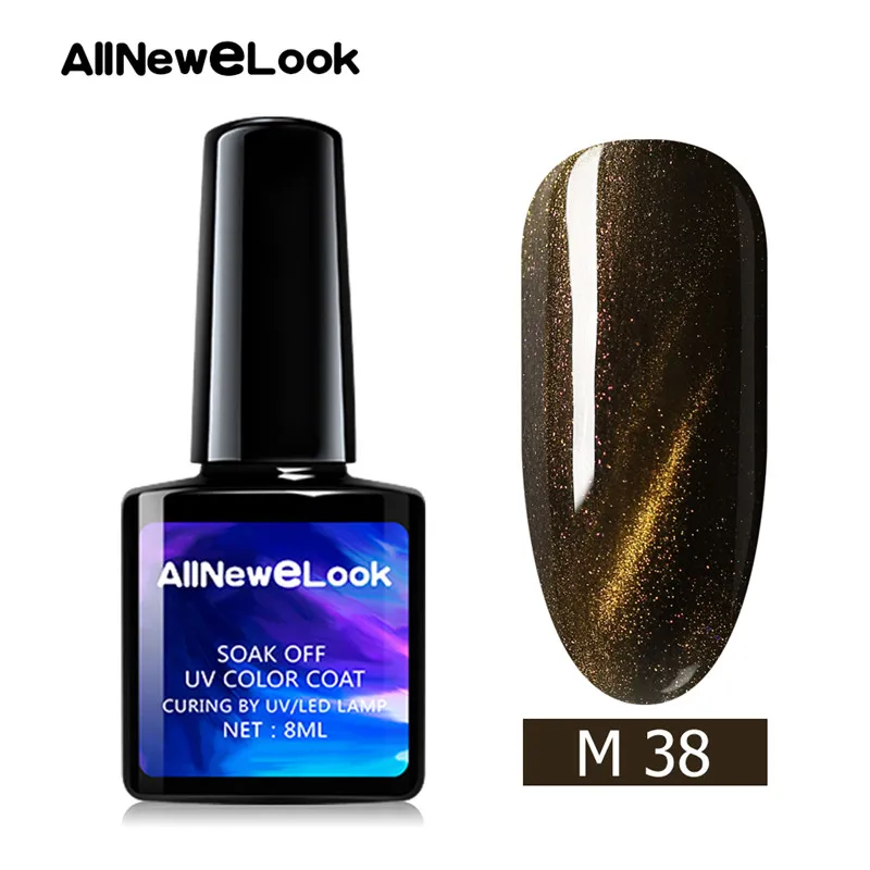 Allneweook Cateye 3D Гель-лак полигель набор для ногтей 8 мл УФ-гель для ногтей 48 цветов замачиваемый Гель-лак для ногтей горячая распродажа - Цвет: 38
