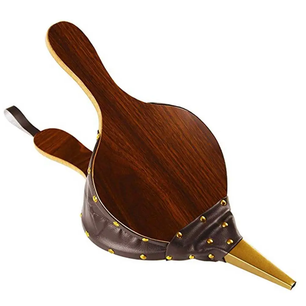 Wooden Hand Bellows Fireplace Blower 43x19cm Traditional Stove Fires Lighter Fan for Home DIY Picnic Camping Hiking Air | Инструменты