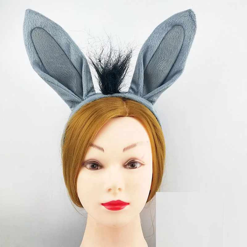 Adult Kids Boy Girl Donkey Headband Tail Tie Paw Nose Animal Cosplay Set Party Props Costume Halloween Christmas Adult Kids Boy Girl Donkey Headband Tail Tie Paw Nose Animal Cosplay Set Party Props Costume Halloween Christmas